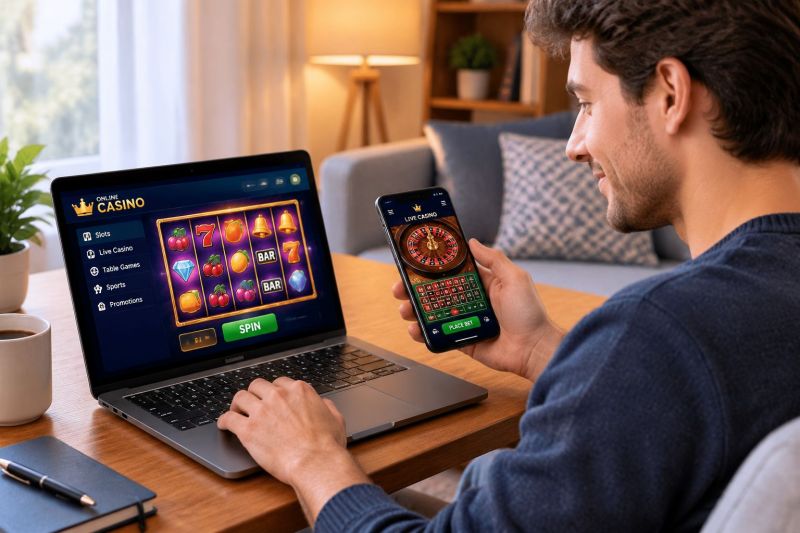 nora arellano jugando en el casino